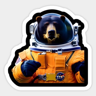 SunBear Astronaut Sticker